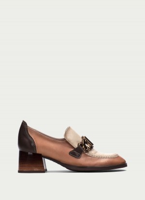 Loafersy Damskie Hispanitas Charlize Morelowe Białe | HVX5232SO