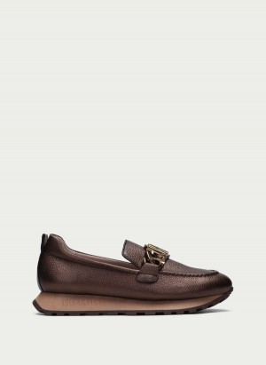 Loafersy Damskie Hispanitas Loira Brązowe | CBE4467JU