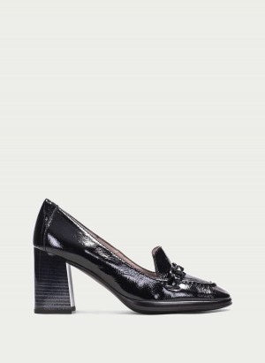 Loafersy Damskie Hispanitas Monaco Czarne | CCN5646IF