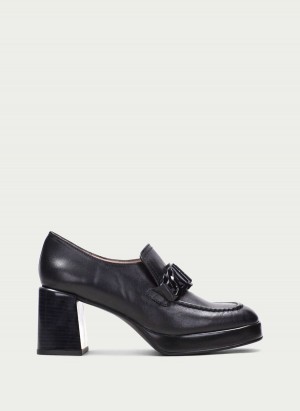 Loafersy Damskie Hispanitas Tokio Czarne | HRS881WQ