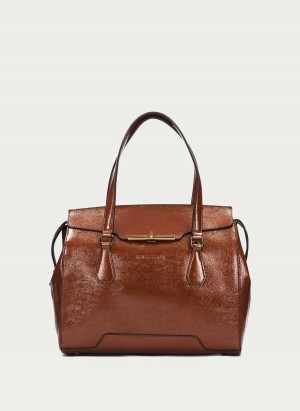 Torby Damskie Hispanitas Tote Brązowe | FIH7214SZ