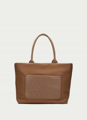 Torby Damskie Hispanitas Tote Brązowe | ORN892AK