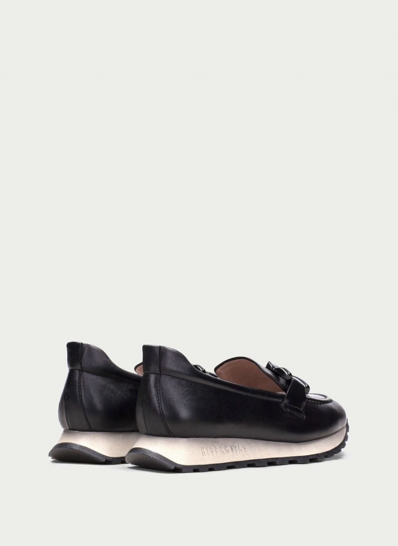 Loafersy Damskie Hispanitas Loira Czarne | IKF5262EH