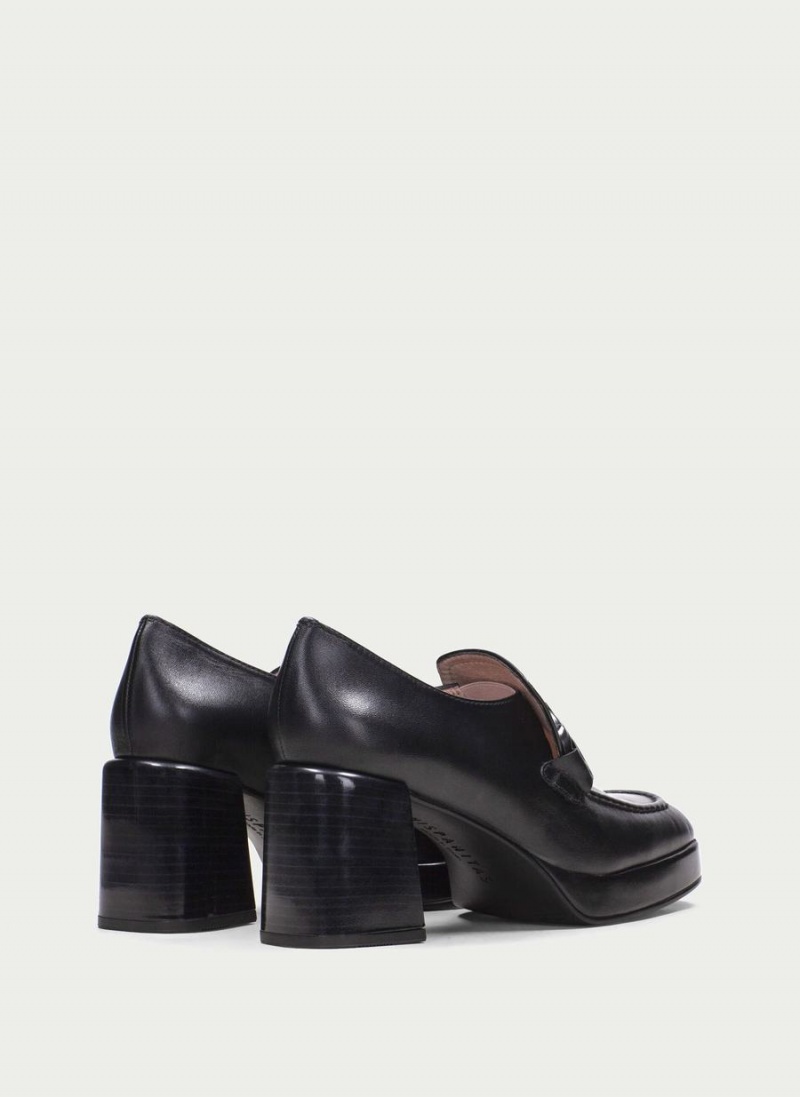 Loafersy Damskie Hispanitas Tokio Czarne | HRS881WQ