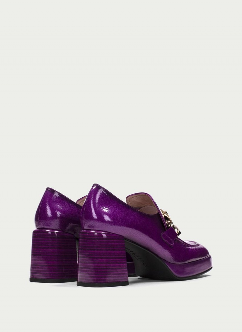 Loafersy Damskie Hispanitas Tokio Fioletowe | RSX4554TJ