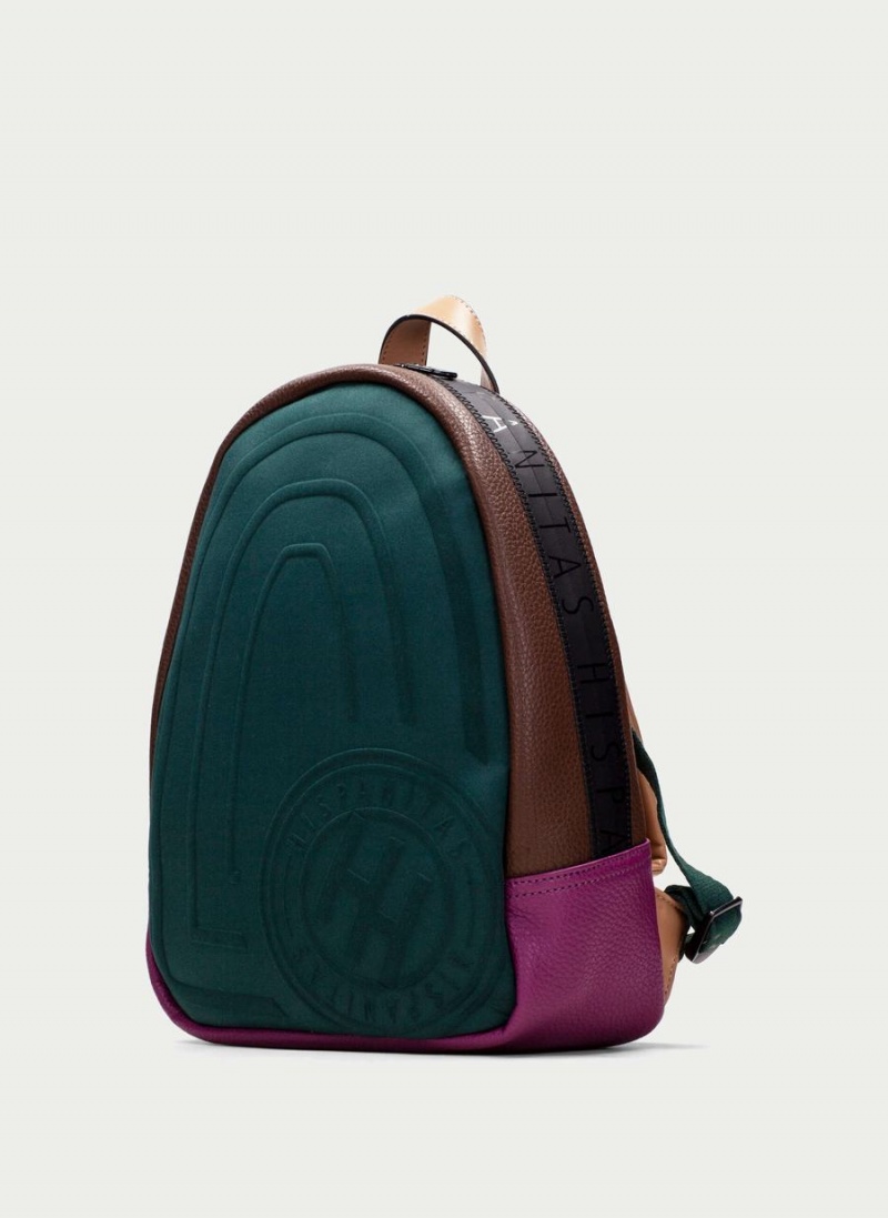 Torby Damskie Hispanitas Backpack Zielone Brązowe Fioletowe | AYB3958RG